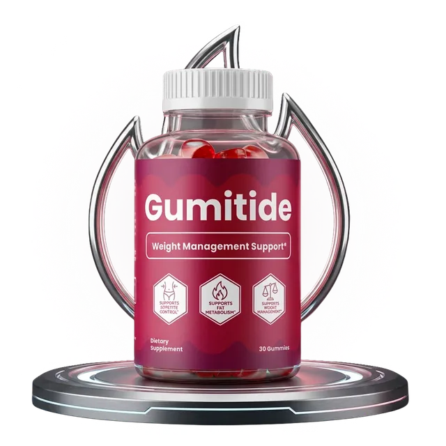 Bottle of Gumitide weight management gummies